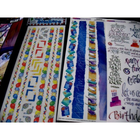 Creative Memories and more CELEBRATE Stickers (Party, Birthday,) Gr Lengths - Picture 2 of 6